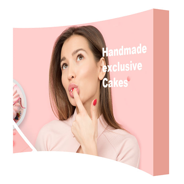 10' Fabric Pop Up Display (Curve)