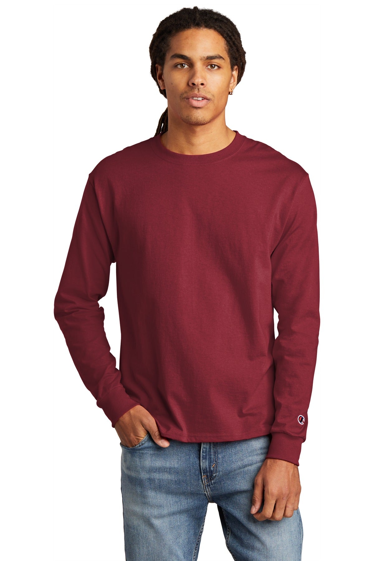 Champion ® Heritage 5.2-Oz. Jersey Long Sleeve Tee CC8C