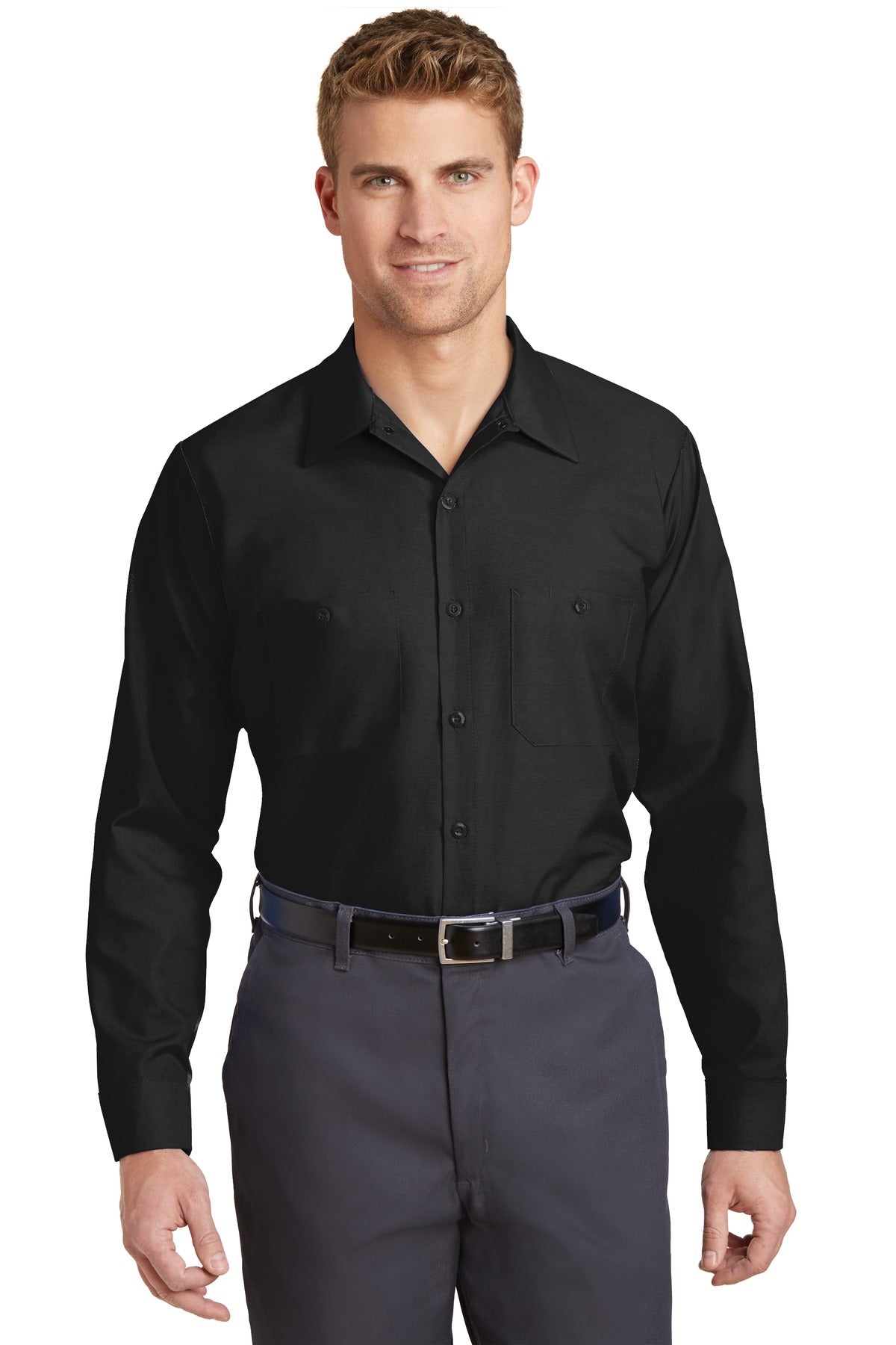 Red Kap® Long Sleeve Industrial Work Shirt. SP14
