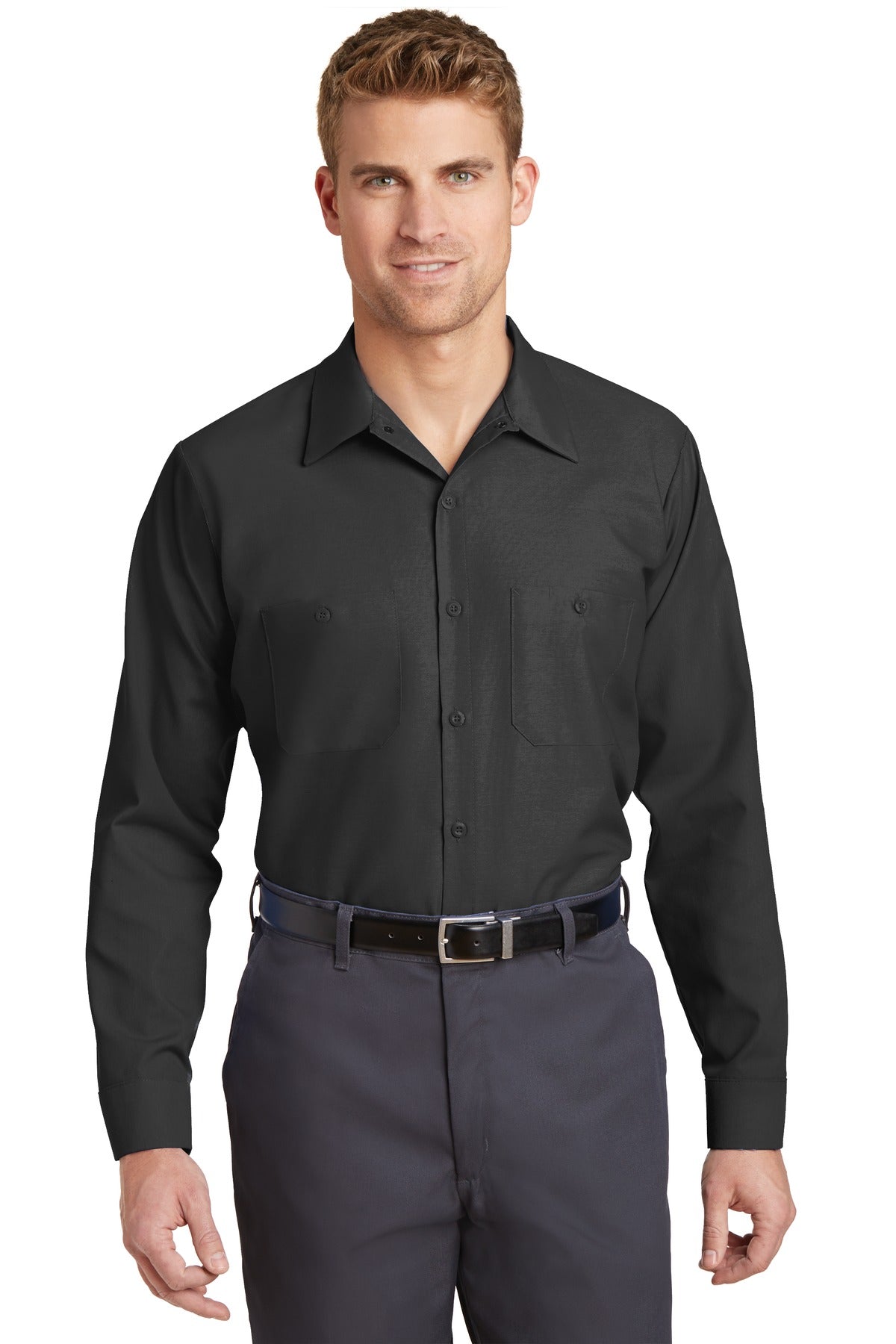 Red Kap® Long Sleeve Industrial Work Shirt. SP14