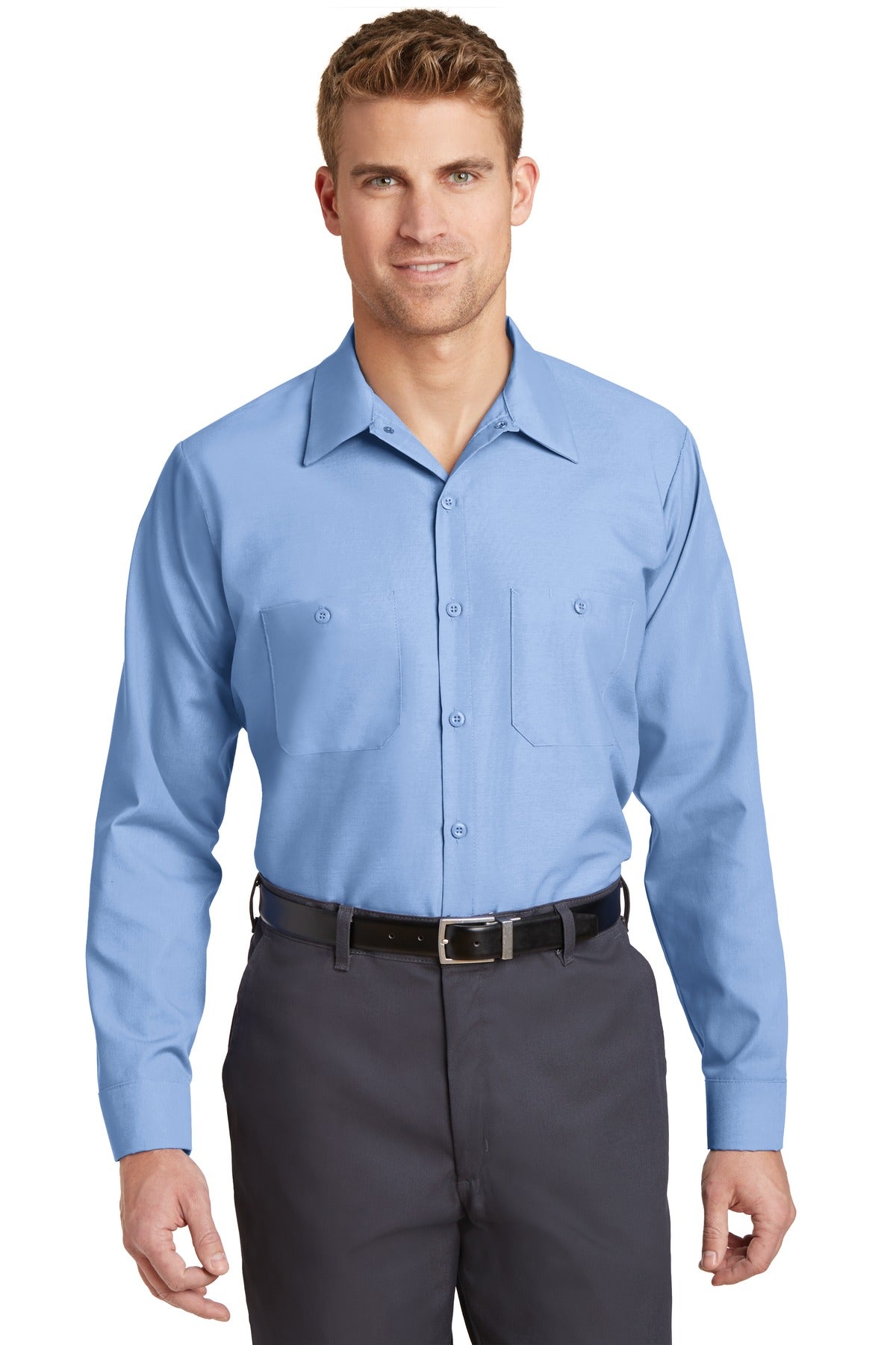 Red Kap® Long Sleeve Industrial Work Shirt. SP14
