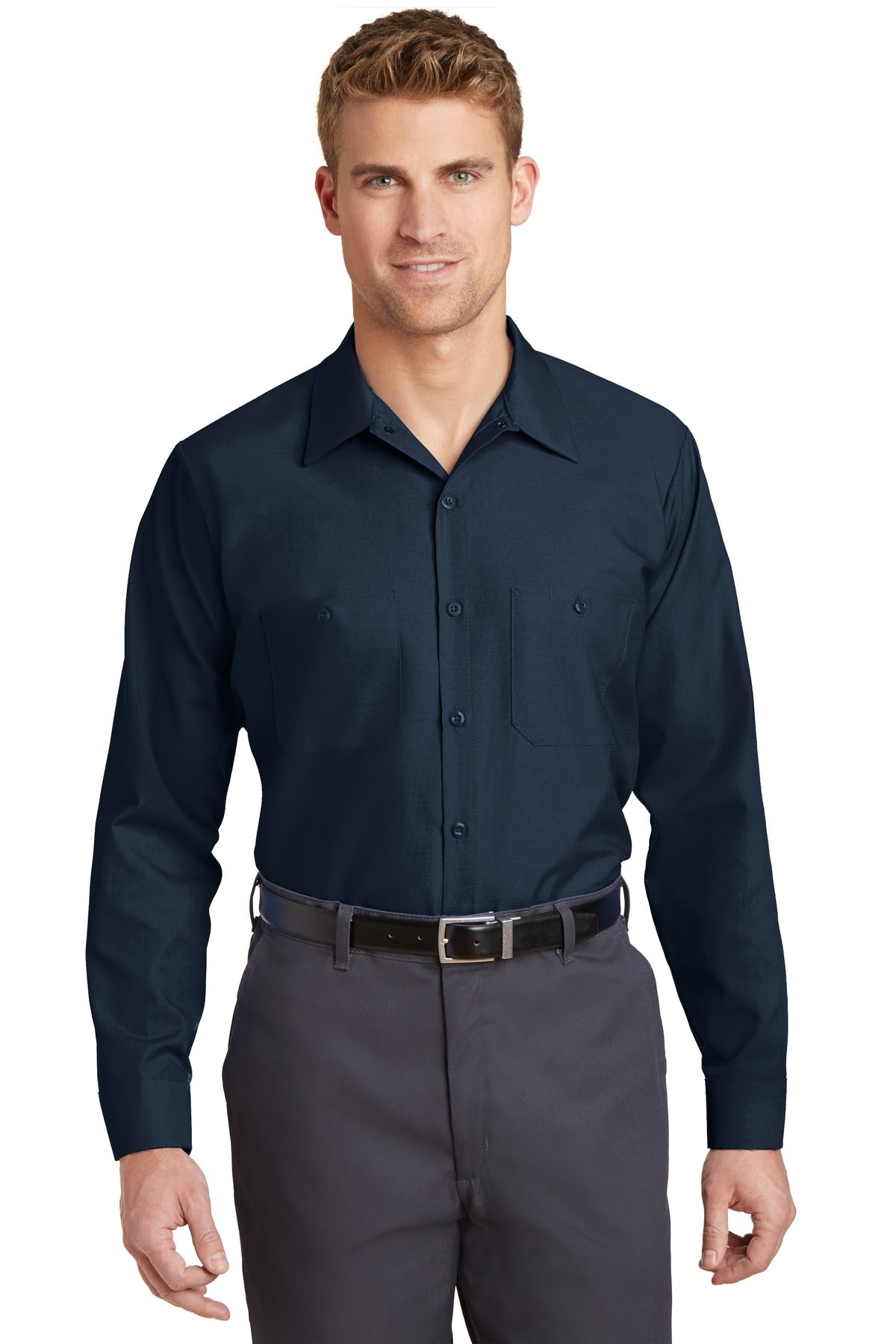 Red Kap® Long Sleeve Industrial Work Shirt. SP14
