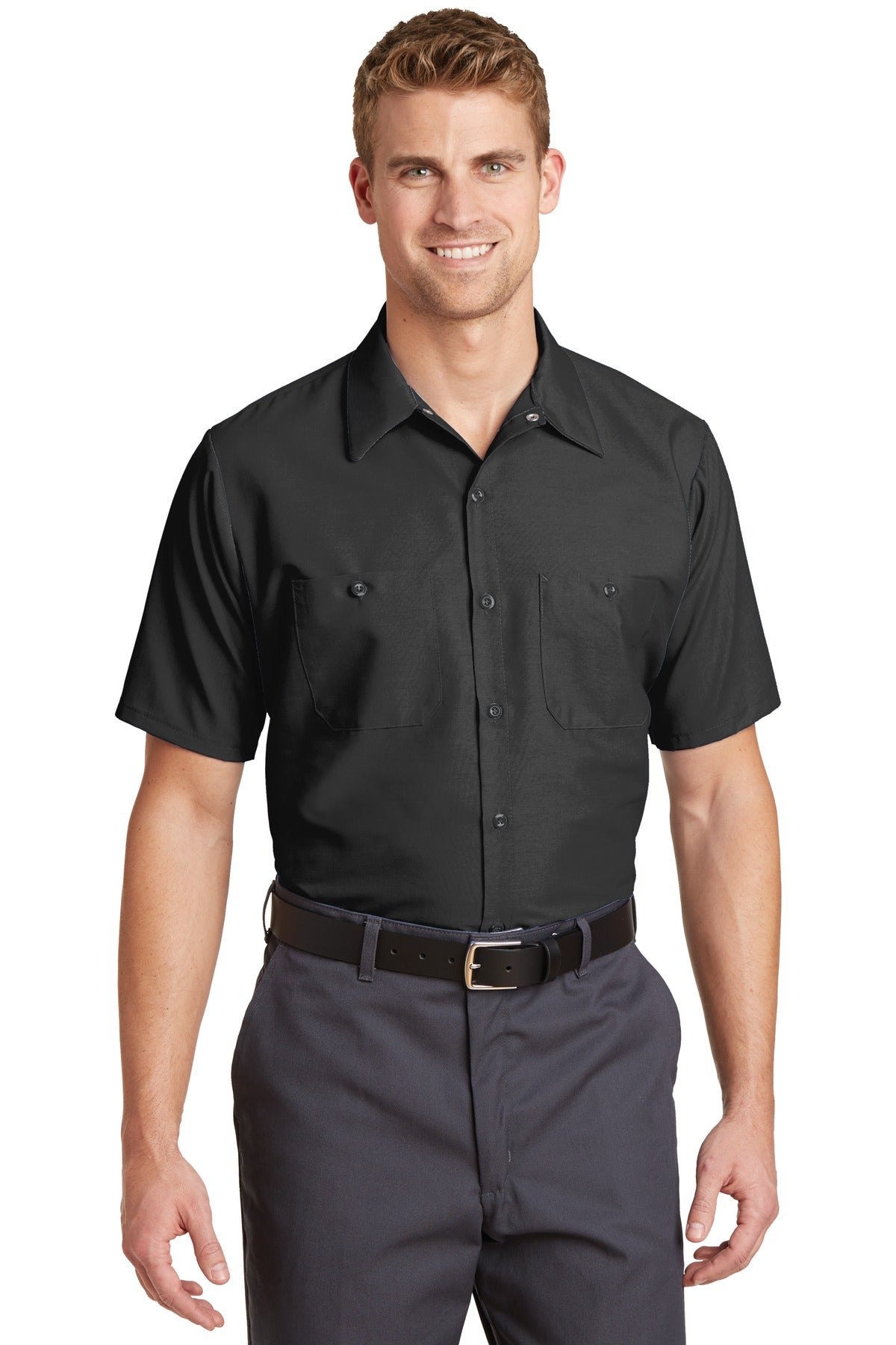 Red Kap® Short Sleeve Industrial Work Shirt. SP24