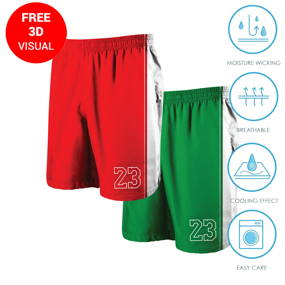 Reversible Short (Full Dye Sublimation)#50047