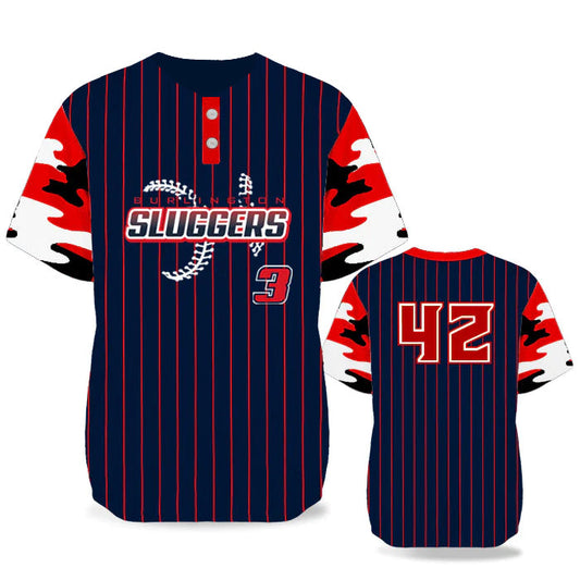 Custom 2 Button Baseball Jersey (Full Dye Sublimation) #50059