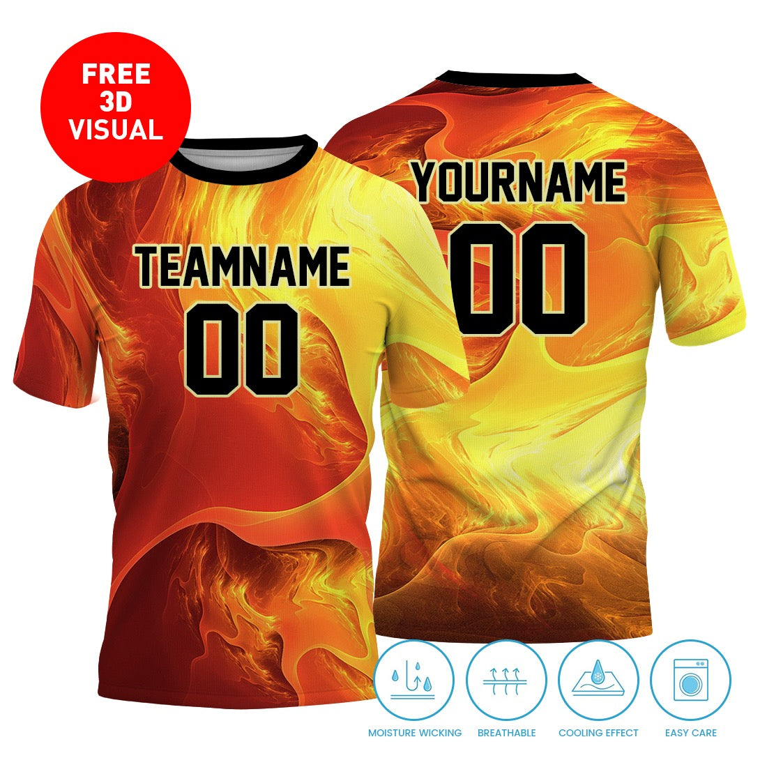 Short Sleeve Crew Neck (Full Dye Sublimation) #500002