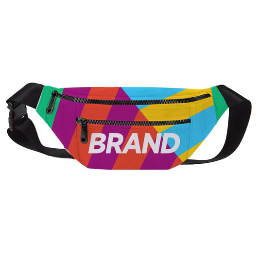 Custom 2 zipper Fanny Pack (Dye Sublimated) #500050