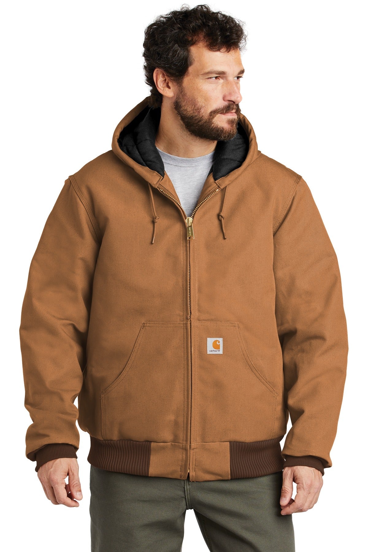 Carhartt ® Quilted-Flannel-Lined Duck Active Jac. CTSJ140