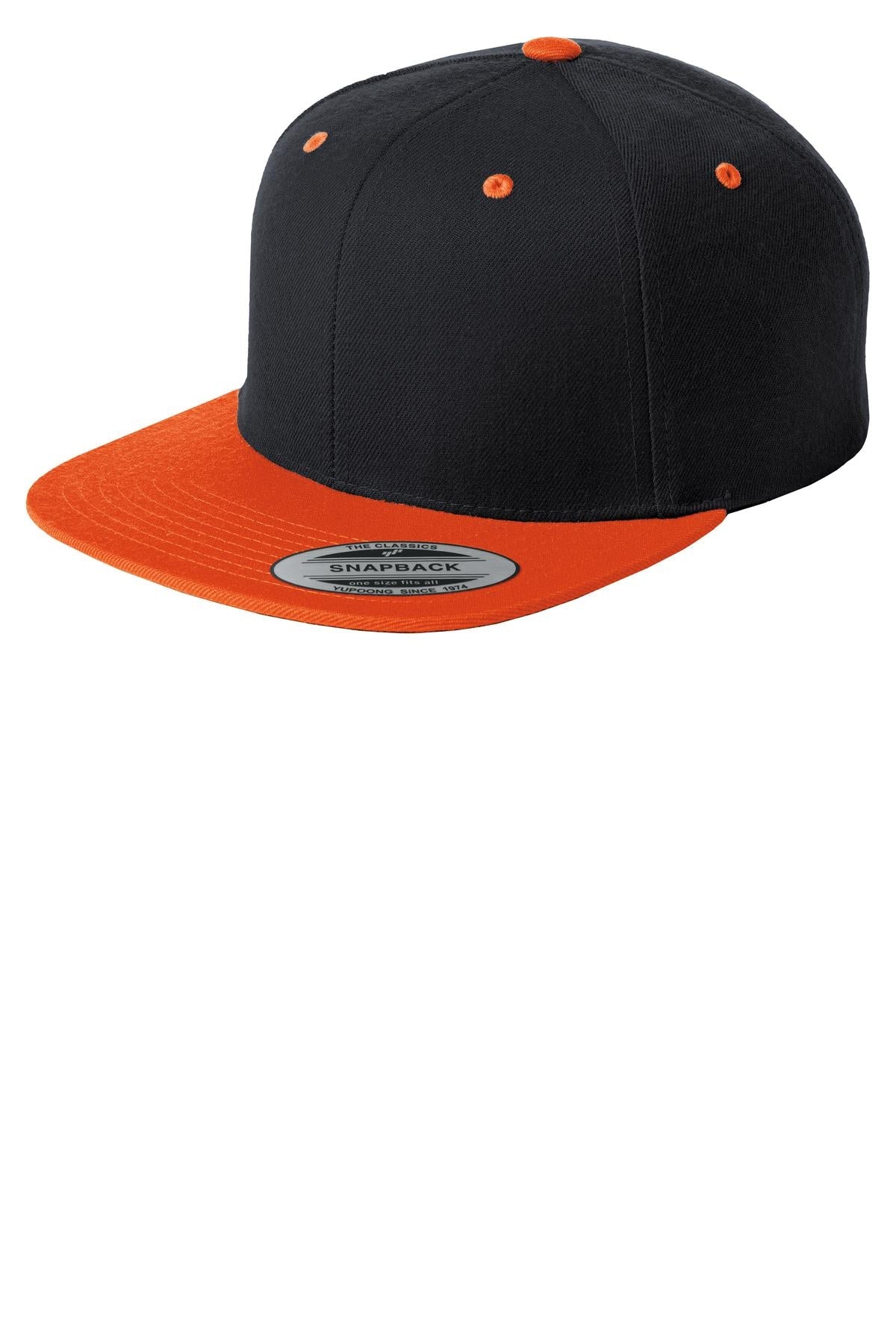 Sport-Tek® Yupoong® Flat Bill Snapback Cap. STC19