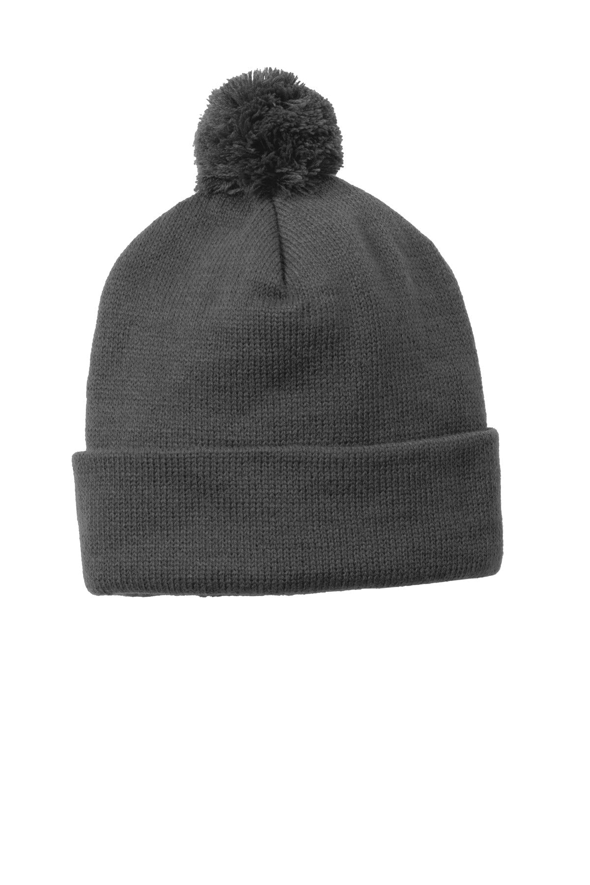 Sport-Tek ® Solid Pom Pom Beanie. STC37